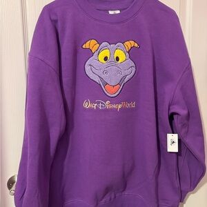 Walt Disney World Figment Pullover Purple Sweater Disney Parks Medium